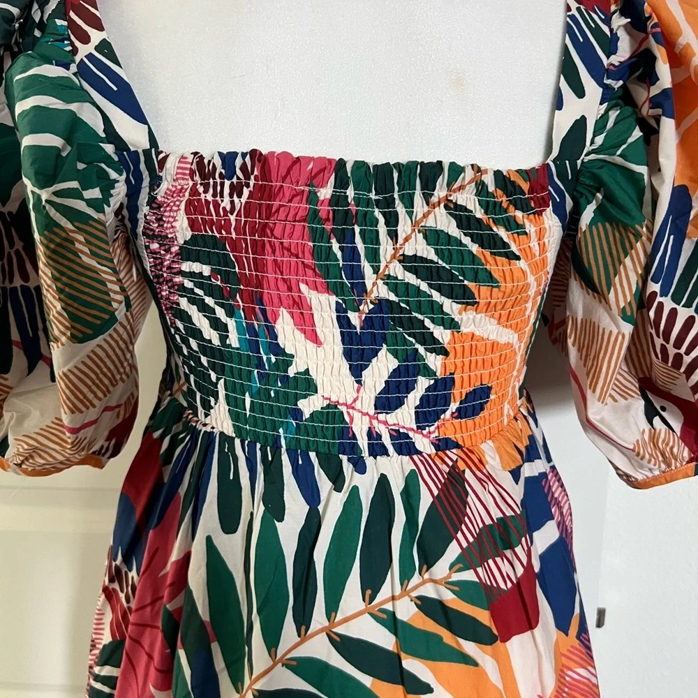 NWT Farm Rio Macaw Midi Dress Small - Picture 8 of 12
